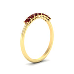Load image into Gallery viewer, https://cdn.fascinatingdiamonds.com/FDWB179/0.50-carat-Princess-cut-7-stone-ruby-wedding-band-in-yellow-gold-fdwb179prgrudrangle2-0.50ct-nl-yg.jpg