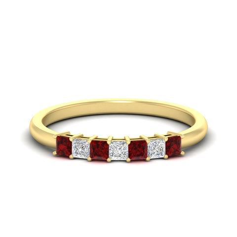 0.50-carat-Princess-cut-7-stone-ruby-wedding-band-in-yellow-gold-fdwb8008prgrudrsleep-0.50ct-nl-yg.jpg