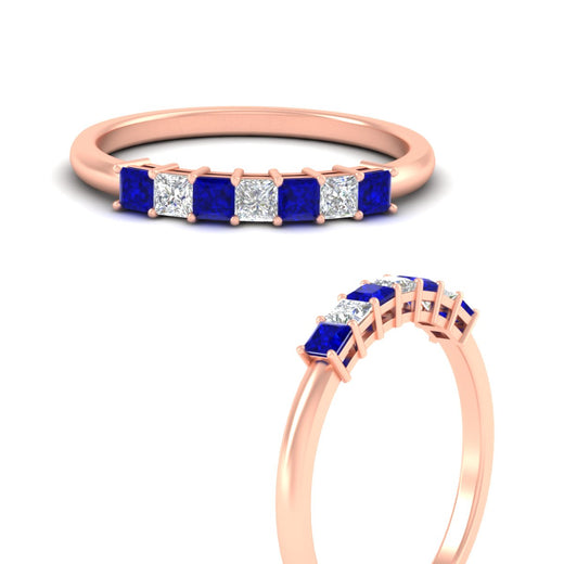 0.50-carat-Princess-cut-7-stone-sapphire-wedding-band-in-rose-gold-fdwb8008prgsablangle3-0.50ct-nl-rg.jpg