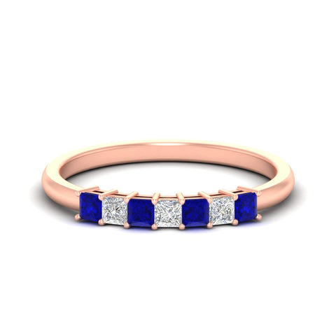 0.50-carat-Princess-cut-7-stone-sapphire-wedding-band-in-rose-gold-fdwb8008prgsablsleep-0.50ct-nl-rg.jpg