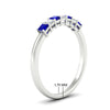 Load image into Gallery viewer, 0.50-carat-Princess-cut-7-stone-sapphire-wedding-band-in-white-gold-fdwb8008prgsablangle2-0.50ct-nl-wg-hw.jpg