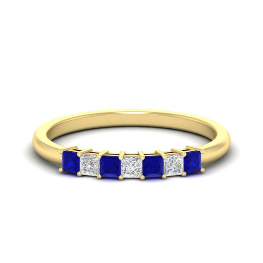 0.50-carat-Princess-cut-7-stone-sapphire-wedding-band-in-yellow-gold-fdwb8008prgsablsleep-0.50ct-nl-yg.jpg