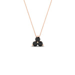 Load image into Gallery viewer, 0.50-carat-black-diamond-3-stone-pendant-necklace-in-FDPD1129GBLACK-0.48CT-NL-RG
