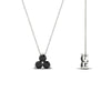 Load image into Gallery viewer, 0.50-carat-black-diamond-3-stone-pendant-necklace-in-FDPD1129GBLACK-0.48CT-NL-WG