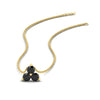 Load image into Gallery viewer, 0.50-carat-black-diamond-3-stone-pendant-necklace-in-FDPD1129GBLACK-0.48CT-NL-YG