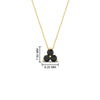Load image into Gallery viewer, 0.50-carat-black-diamond-3-stone-pendant-necklace-in-FDPD1129GBLACK-0.48CT-NL-YG