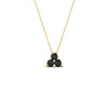 Load image into Gallery viewer, 0.50-carat-black-diamond-3-stone-pendant-necklace-in-FDPD1129GBLACK-0.48CT-NL-YG