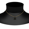 Load image into Gallery viewer, 0.50-carat-black-diamond-3-stone-pendant-necklace-in-FDPD1129GBLACK-0.48CT-NL-YG