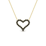 Load image into Gallery viewer, 0.50-carat-black-diamond-heart-pendant-in-FD-PD11208GBLACKANGLE1-NL-YG.jpg
