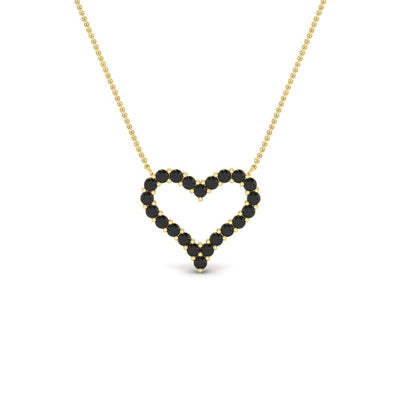 Open Heart Necklace Pendant