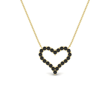 Open Heart Necklace Pendant