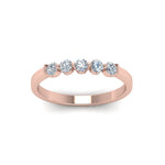 Load image into Gallery viewer, 0.50-carat-common-prong-5-stone-stackable-band-in-rose-gold-FDWB2231B-NL-RG.jpg
