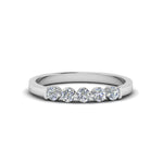 Load image into Gallery viewer, 0.50-carat-common-prong-5-stone-stackable-band-in-white-gold-FDWB2231B-NL-WG.jpg
