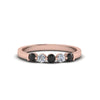 Load image into Gallery viewer, 0.50-carat-common-prong-5-stone-stackable-band-with-black-diamond-in-rose-gold-FDWB2231-BGBLACK-NL-RG.jpg