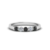 Load image into Gallery viewer, 0.50-carat-common-prong-5-stone-stackable-band-with-black-diamond-in-white-gold-FDWB2231BGBLACK-NL-WG.jpg