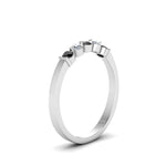 Load image into Gallery viewer, 0.50-carat-common-prong-5-stone-stackable-band-with-black-diamond-in-white-gold-FDWB2231BGBLACK-NL-WG.jpg
