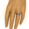 Load image into Gallery viewer, 0.50-carat-common-prong-5-stone-stackable-band-with-black-diamond-in-white-gold-FDWB2231BGBLACK-NL-WG.jpg