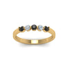 Load image into Gallery viewer, 0.50-carat-common-prong-5-stone-stackable-band-with-black-diamond-in-yellow-gold-FDWB2231BGBLACK-NL-YG.jpg