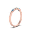Load image into Gallery viewer, 0.50-carat-common-prong-5-stone-stackable-band-with-blue-topaz-in-rose-gold-FDWB2231-BGICBLTO-NL-RG.jpg
