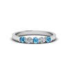 Load image into Gallery viewer, 0.50-carat-common-prong-5-stone-stackable-band-with-blue-topaz-in-white-gold-FDWB2231BGICBLTO-NL-WG.jpg