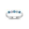 Load image into Gallery viewer, 0.50-carat-common-prong-5-stone-stackable-band-with-blue-topaz-in-white-gold-FDWB2231BGICBLTO-NL-WG.jpg