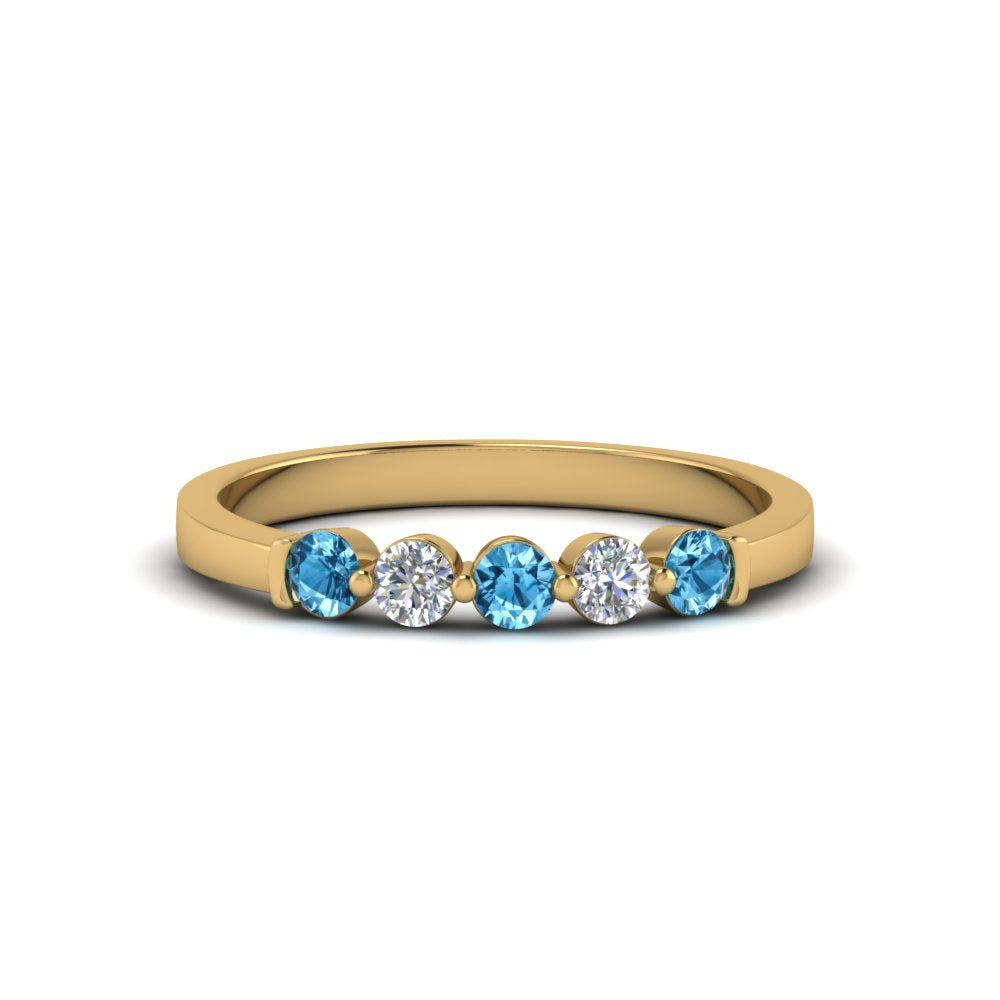 0.50-carat-common-prong-5-stone-stackable-band-with-blue-topaz-in-yellow-gold-FDWB2231BGICBLTO-NL-YG.jpg