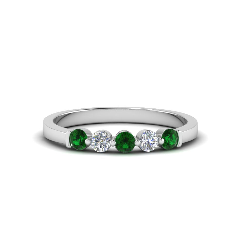 0.50-carat-common-prong-5-stone-stackable-band-with-emerald-in-white-gold-FDWB2231BGEMGR-NL-WG.jpg