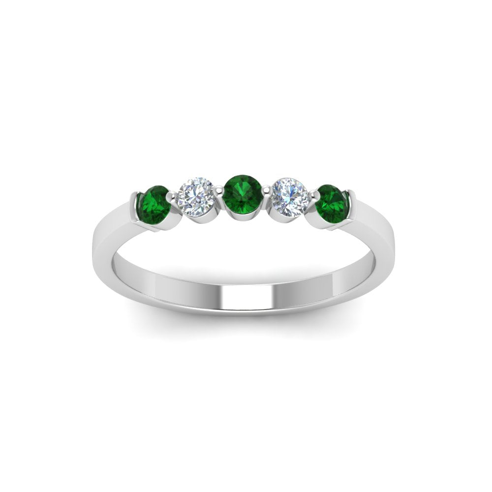 0.50-carat-common-prong-5-stone-stackable-band-with-emerald-in-white-gold-FDWB2231BGEMGR-NL-WG.jpg