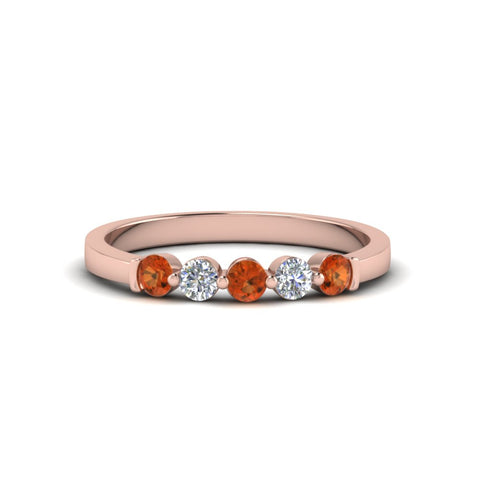 0.50-carat-common-prong-5-stone-stackable-band-with-orange-sapphire-in-rose-gold-FDWB2231-BGSAOR-NL-RG.jpg