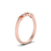 Load image into Gallery viewer, 0.50-carat-common-prong-5-stone-stackable-band-with-orange-sapphire-in-rose-gold-FDWB2231-BGSAOR-NL-RG.jpg