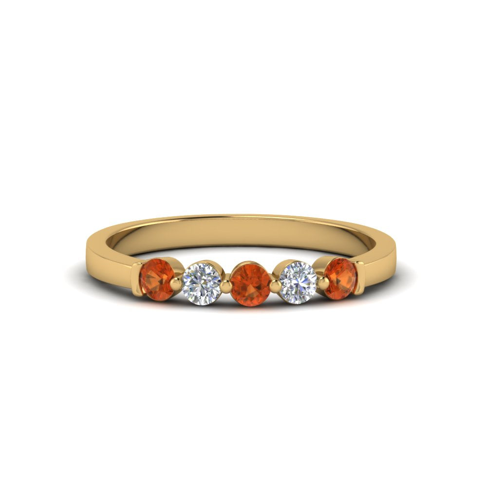 0.50-carat-common-prong-5-stone-stackable-band-with-orange-sapphire-in-yellow-gold-FDWB2231BGSAOR-NL-YG.jpg