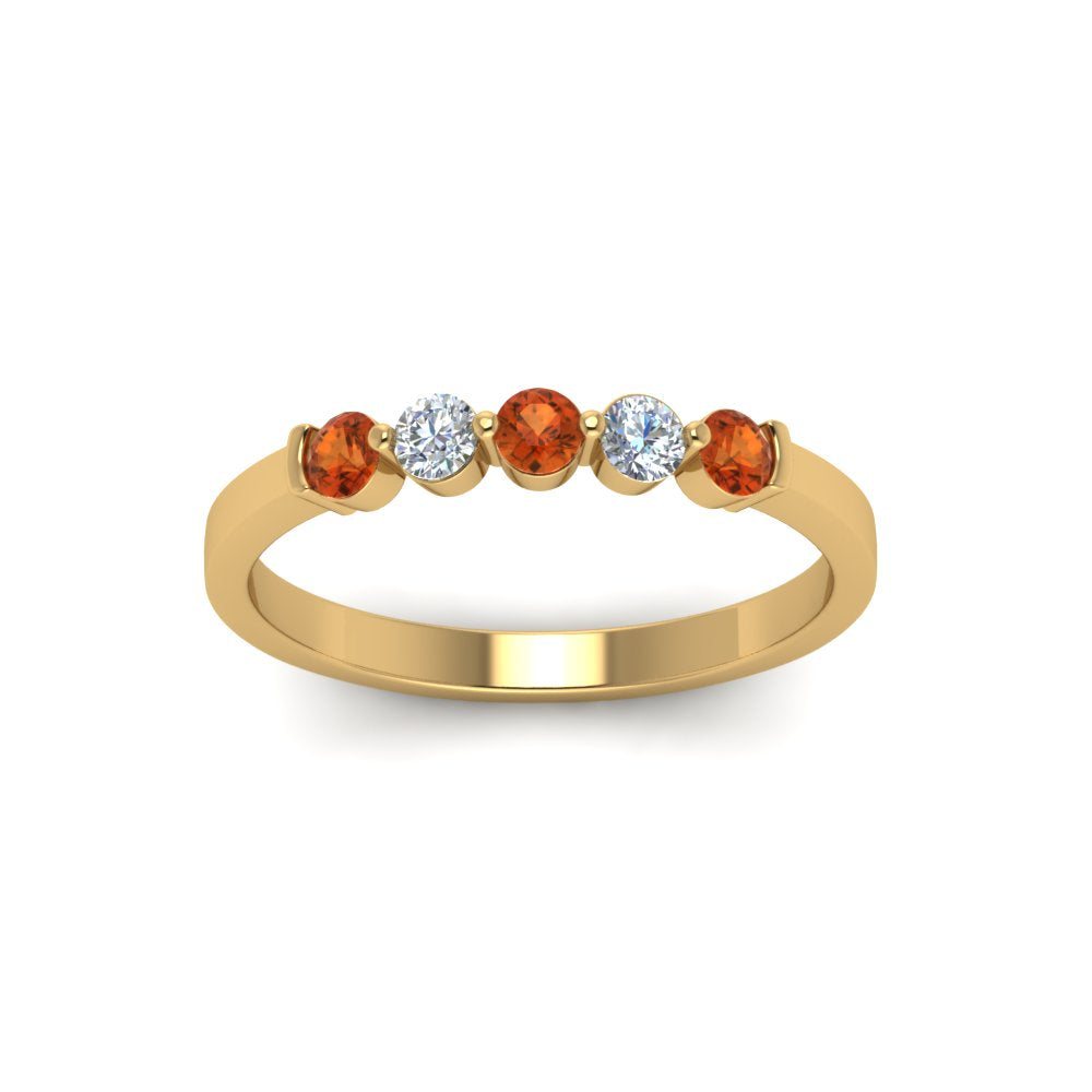 0.50-carat-common-prong-5-stone-stackable-band-with-orange-sapphire-in-yellow-gold-FDWB2231BGSAOR-NL-YG.jpg