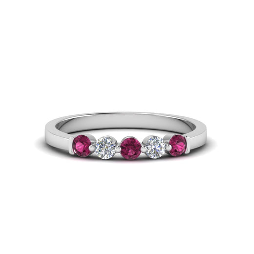 0.50-carat-common-prong-5-stone-stackable-band-with-pink-sapphire-in-white-gold-FDWB2231BGSADRPI-NL-WG.jpg