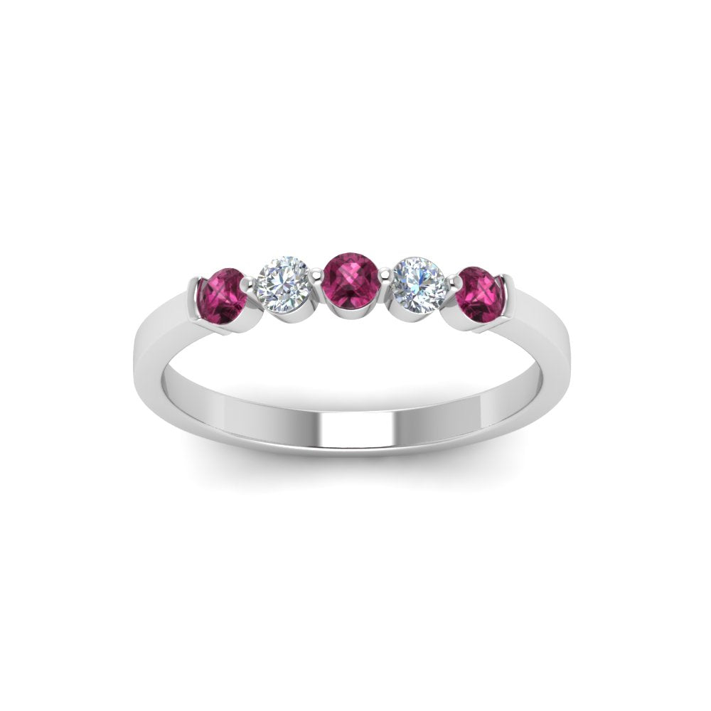 0.50-carat-common-prong-5-stone-stackable-band-with-pink-sapphire-in-white-gold-FDWB2231BGSADRPI-NL-WG.jpg