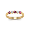 Load image into Gallery viewer, 0.50-carat-common-prong-5-stone-stackable-band-with-pink-sapphire-in-yellow-gold-FDWB2231BGSADRPI-NL-YG.jpg