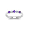 Load image into Gallery viewer, 0.50-carat-common-prong-5-stone-stackable-band-with-purple-topaz-in-white-gold-FDWB2231BGVITO-NL-WG.jpg