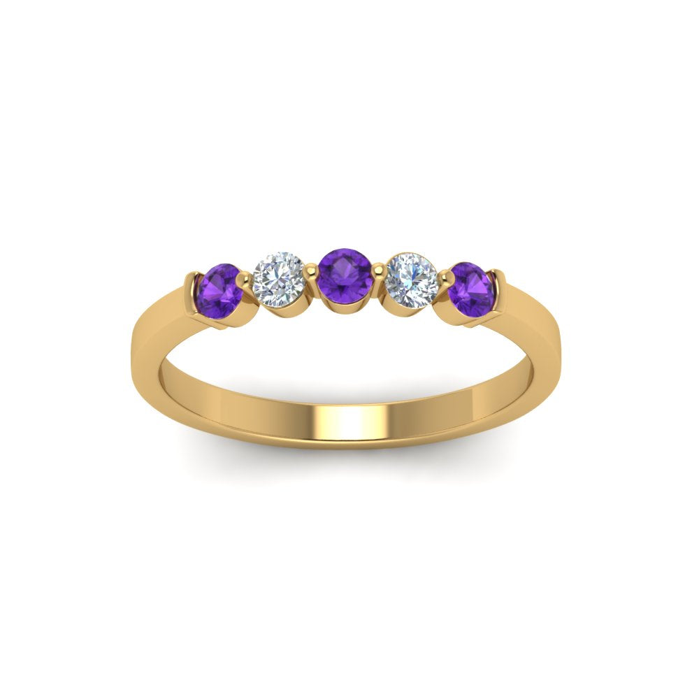 0.50-carat-common-prong-5-stone-stackable-band-with-purple-topaz-in-yellow-gold-FDWB2231BGVITO-NL-YG.jpg