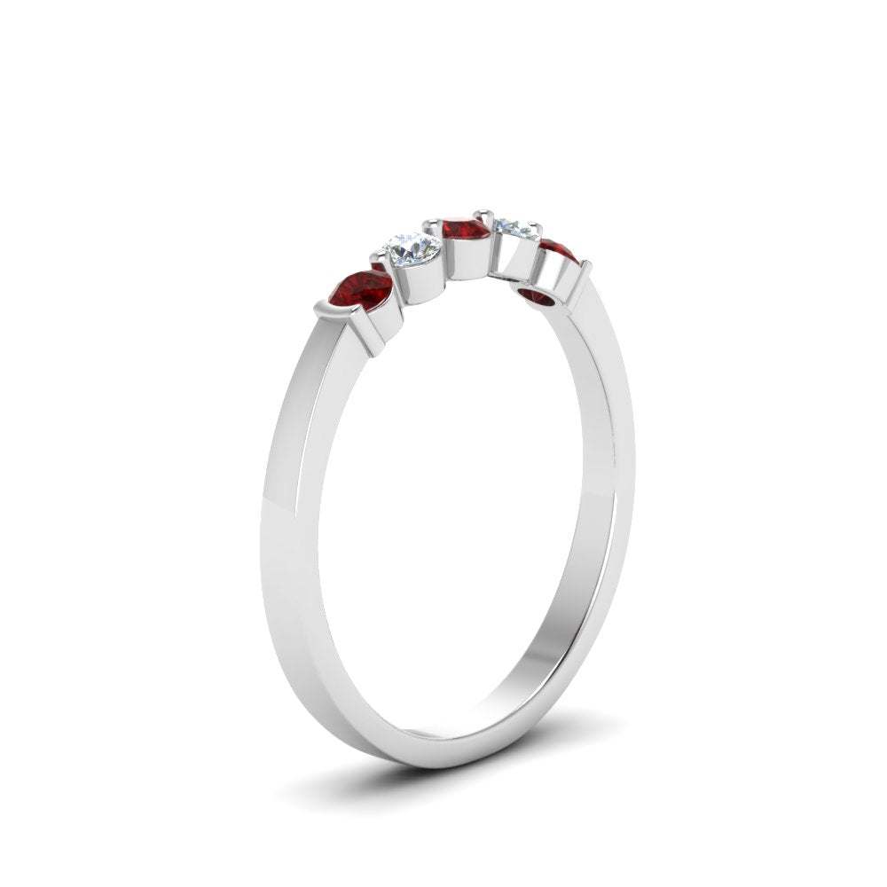 0.50-carat-common-prong-5-stone-stackable-band-with-ruby-in-white-gold-FDWB2231BGRUDR-NL-WG.jpg