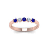 Load image into Gallery viewer, 0.50-carat-common-prong-5-stone-stackable-band-with-sapphire-in-rose-gold-FDWB2231-BGSABL-NL-RG.jpg
