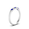 Load image into Gallery viewer, 0.50-carat-common-prong-5-stone-stackable-band-with-sapphire-in-white-gold-FDWB2231BGSABL-NL-WG.jpg