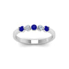 Load image into Gallery viewer, 0.50-carat-common-prong-5-stone-stackable-band-with-sapphire-in-white-gold-FDWB2231BGSABL-NL-WG.jpg