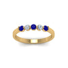 Load image into Gallery viewer, 0.50-carat-common-prong-5-stone-stackable-band-with-sapphire-in-yellow-gold-FDWB2231BGSABL-NL-YG.jpg