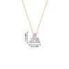 Load image into Gallery viewer, 0.50-carat-diamond-3-stone-pendant-necklace-in-FDPD1129-0.48CT-NL-RG