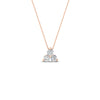 Load image into Gallery viewer, 0.50-carat-diamond-3-stone-pendant-necklace-in-FDPD1129-0.48CT-NL-RG