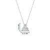 Load image into Gallery viewer, 0.50-carat-diamond-3-stone-pendant-necklace-in-FDPD1129-0.48CT-NL-WG