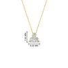 Load image into Gallery viewer, 0.50-carat-diamond-3-stone-pendant-necklace-in-FDPD1129-0.48CT-NL-YG