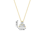 Load image into Gallery viewer, 0.50-carat-diamond-3-stone-pendant-necklace-in-FDPD1129-0.48CT-NL-YG
