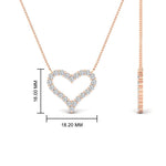 Load image into Gallery viewer, 0.50-carat-diamond-heart-pendant-in-FD-PD11208ANGLE1-NL-RG.jpg
