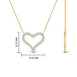Load image into Gallery viewer, 0.50-carat-diamond-heart-pendant-in-FD-PD11208ANGLE1-NL-YG.jpg
