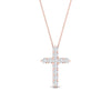 Load image into Gallery viewer, 0.50-carat-diamond-simple-cross-pendant-in-FDPD10825-0.50CT-NL-RG
